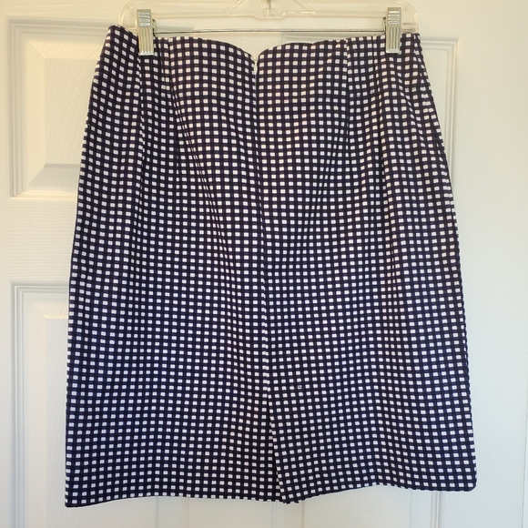 NWOT Blue & White Pencil Skirt - Picture 3 of 6